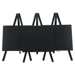 Ardoise de table carré noir 24,4x15x13,5 cm (3 pièces) - SECURIT Clearance