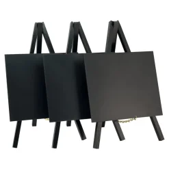 Ardoise de table carré noir 24,4x15x13,5 cm (3 pièces) - SECURIT Clearance