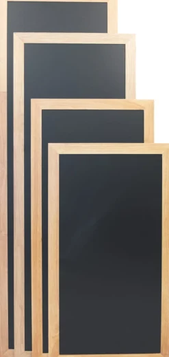 Ardoise murale rectangulaire noir 100x56 cm Classique - SECURIT Online