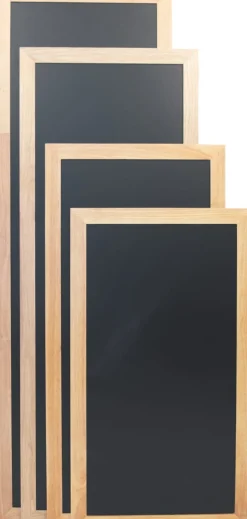 SECURIT Ardoise murale rectangulaire noir 150x56 cm Classique Outlet