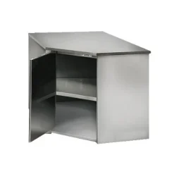 PROINOX Armoire murale d'angle inox 72 cm x 65 cm