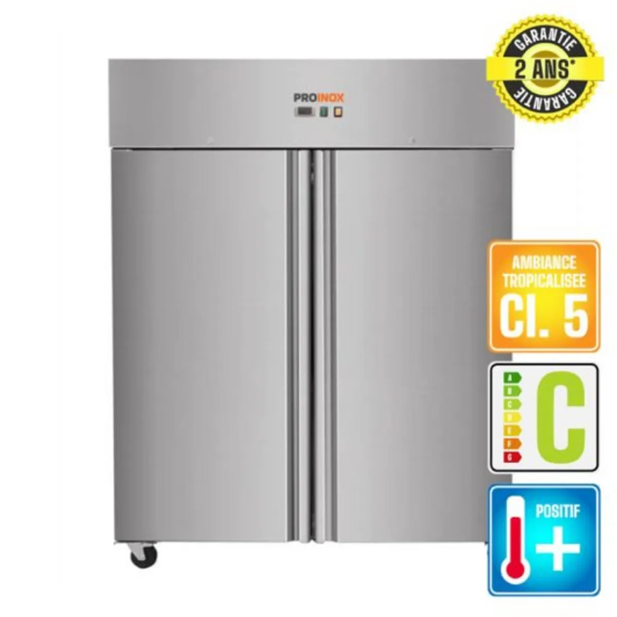 Armoire réfrigérée 2 portes froid positif 1400 L 3 grilles - PROINOX Discount