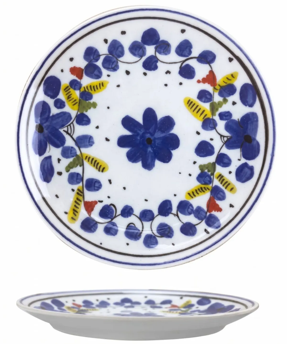 Assiette antipasto blanc porcelaine Ø 21 cm Capri - MOLLENI Sale