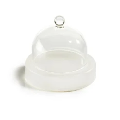 Assiette avec cloche blanc résine Nacryl® Ø 9 cm - MEALPLAK Clearance