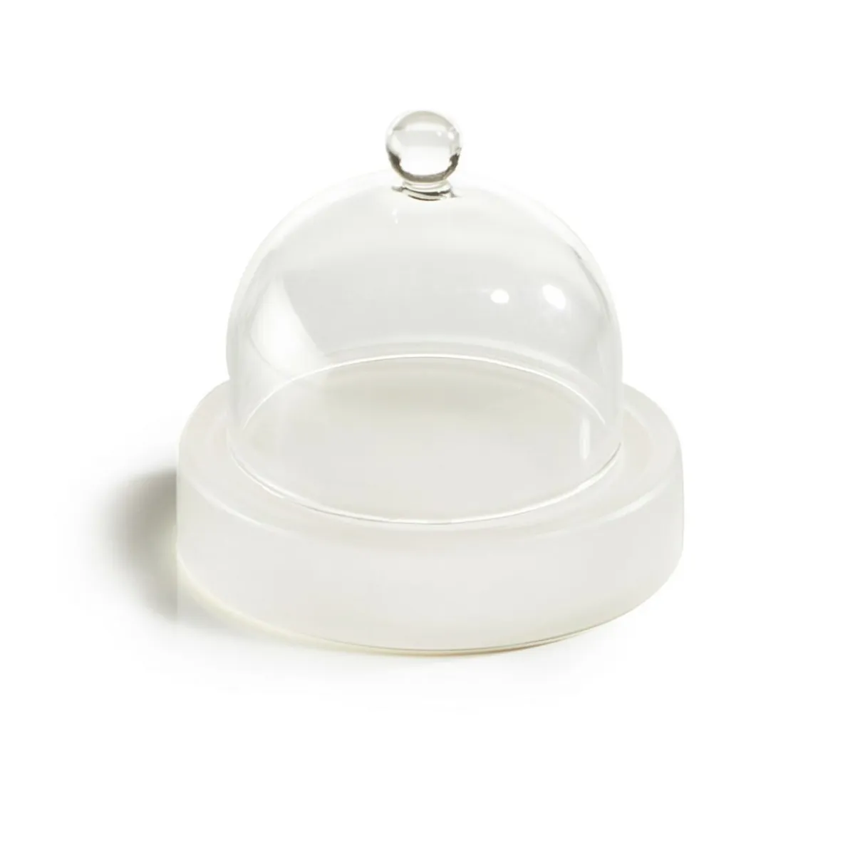 Assiette avec cloche blanc résine Nacryl® Ø 9 cm - MEALPLAK Clearance