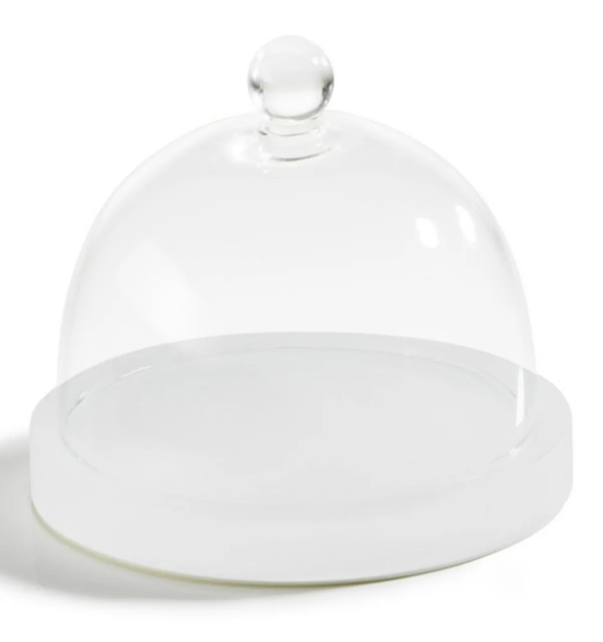 MEALPLAK Assiette avec cloche rond blanc résine Nacryl® Ø 15 cm Hot