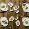 Assiette blanc porcelaine 20,5x14 cm Yayoi - COOKPLAY Discount