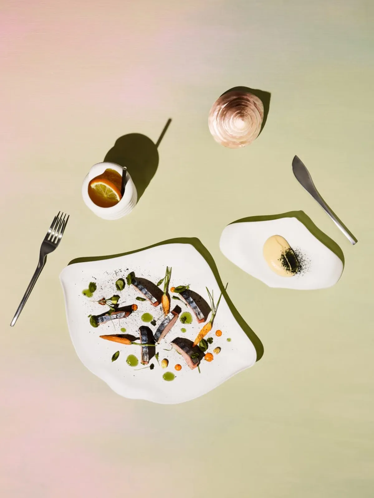 COOKPLAY Assiette blanc porcelaine 14x10 cm Oceancook