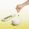 Assiette blanc porcelaine 34,5x20,5 cm Tears - COOKPLAY Clearance