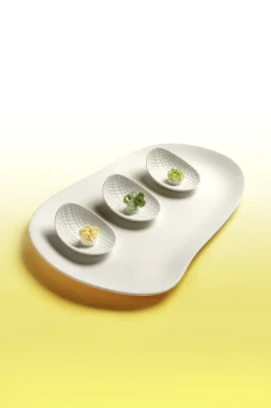 Assiette blanc porcelaine 34,5x20,5 cm Tears - COOKPLAY Clearance