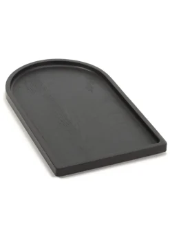 Assiette à bord droit rectangulaire ébène bois 45 cm La Mère - SERAX