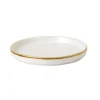 Assiette à bord droit rond barley white porcelaine vitrifiée Ø 16 cm Stonecast - CHURCHILL Clearance