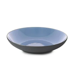 Assiette à bord droit rond bleu porcelaine culinaire Ø 19 cm Equinoxe - REVOL