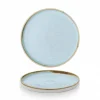 CHURCHILL Assiette à bord droit rond bleu porcelaine vitrifiée Ø 21 cm Stonecast Duck Egg Sale