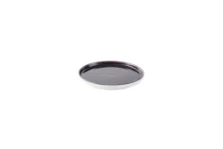 CHURCHILL Assiette à bord droit rond deep purple porcelaine vitrifiée Ø 21 cm Stonecast Patina Online