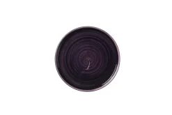CHURCHILL Assiette à bord droit rond deep purple porcelaine vitrifiée Ø 21 cm Stonecast Patina Online