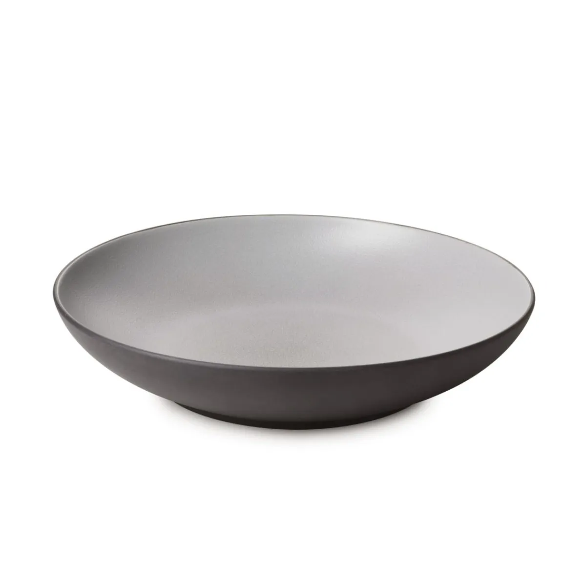 Assiette à bord droit rond gris porcelaine culinaire Ø 19 cm Equinoxe - REVOL Discount