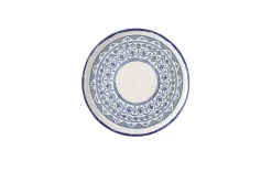 DUDSON Assiette à bord droit rond Ink porcelaine vitrifiée Ø 26 cm Harvest Mediterranean Moresque Best