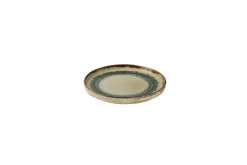 DUDSON Assiette à bord droit rond Linen porcelaine vitrifiée Ø 21 cm Flare Discount