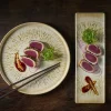 Assiette à bord droit rond Natural porcelaine vitrifiée Ø 15,7 cm Inked Lume - CHURCHILL Clearance