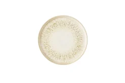 Assiette à bord droit rond Natural porcelaine vitrifiée Ø 21 cm Inked Lume - CHURCHILL Clearance