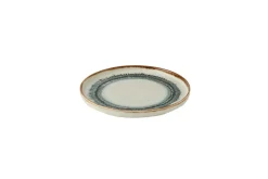 Assiette à bord droit rond Natural porcelaine vitrifiée Ø 26 cm Flare - DUDSON Best