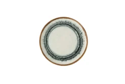 DUDSON Assiette à bord droit rond Natural porcelaine vitrifiée Ø 21 cm Flare Outlet