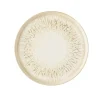CHURCHILL Assiette à bord droit rond Natural porcelaine vitrifiée Ø 26 cm Inked Lume Discount