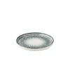 Assiette à bord droit rond noir porcelaine vitrifiée Ø 21 cm Inked Lume - CHURCHILL Best