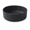 Assiette à bord droit rond noir porcelaine culinaire Ø 17 cm  Caractère - REVOL Hot
