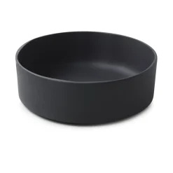 Assiette à bord droit rond noir porcelaine culinaire Ø 17 cm Caractère - REVOL Hot