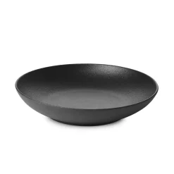 REVOL Assiette à bord droit rond noir porcelaine culinaire Ø 19 cm Equinoxe Discount