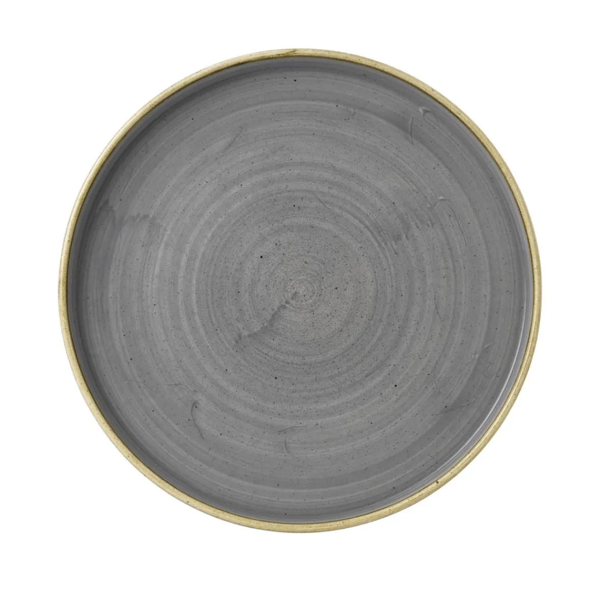 Assiette à bord droit rond peppercorn porcelaine vitrifiée Ø 16 cm Stonecast Grey - CHURCHILL Best