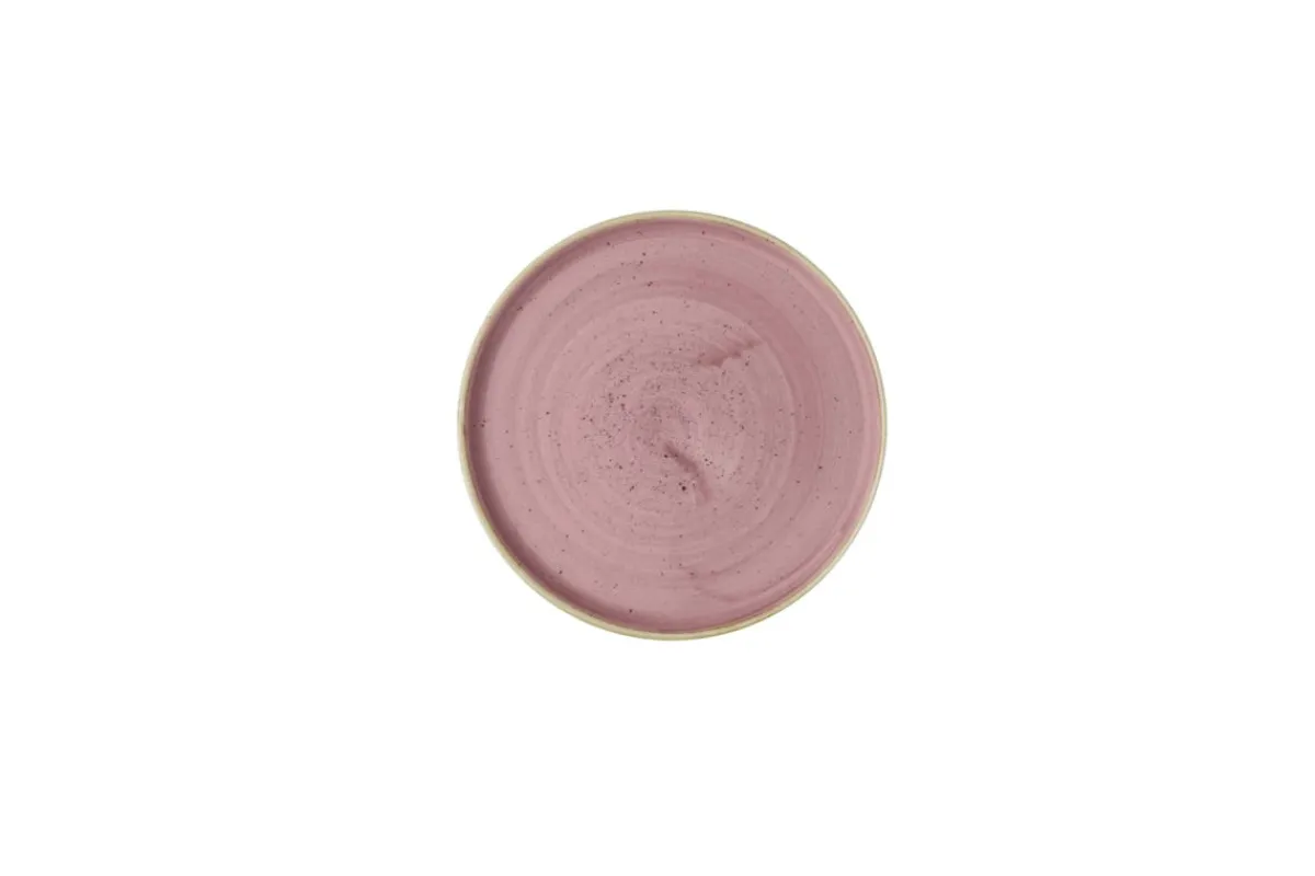 Assiette à bord droit rond Petal Pink porcelaine vitrifiée Ø 21 cm Stonecast Petal - CHURCHILL Online