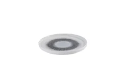 Assiette à bord droit rond Quartz Black porcelaine vitrifiée Ø 26 cm Fusion - CHURCHILL Outlet