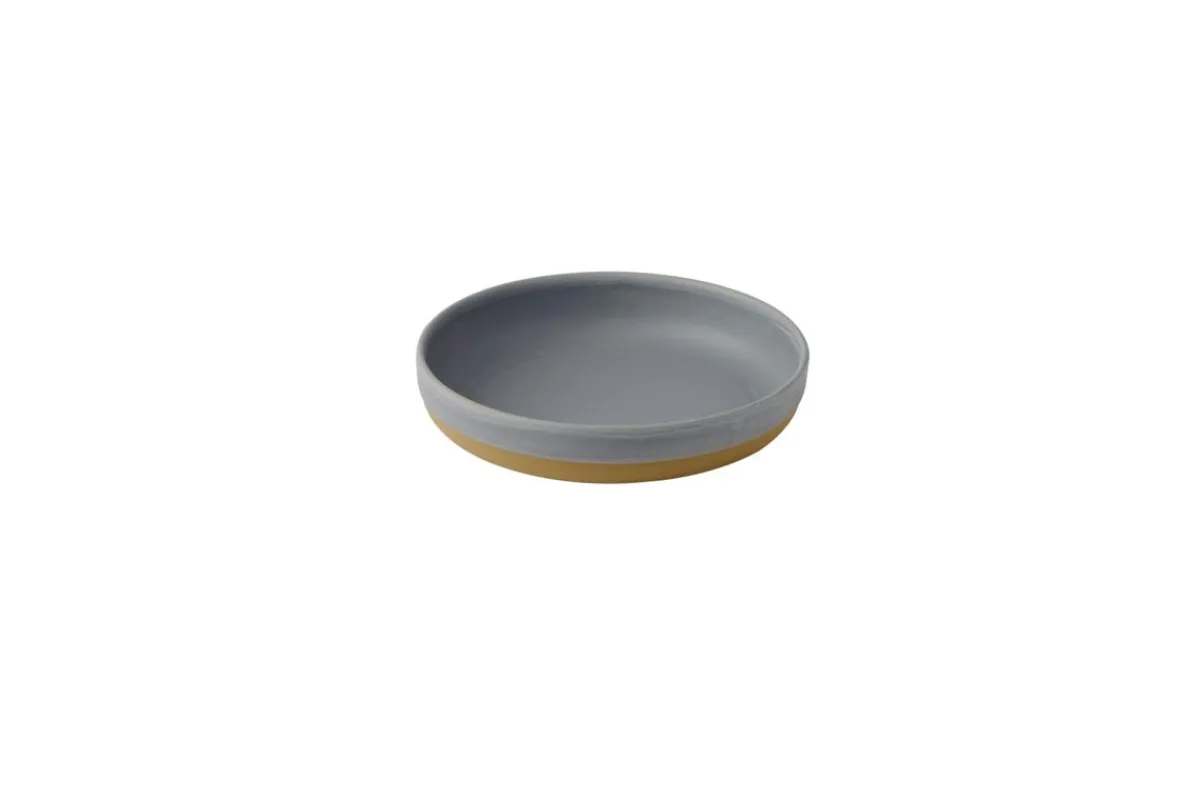 CHURCHILL Assiette à bord droit rond seattle grey porcelaine vitrifiée Ø 20 cm Emerge Online