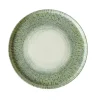 Assiette à bord droit vert porcelaine vitrifiée Ø 26 cm Butterfly - DUDSON Hot