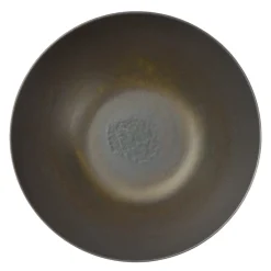 ACCOLADE Assiette bowl rond gris brun grès émaillé Ø 24 cm Enigma Hot
