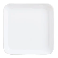 ARCOROC Assiette carré blanc verre opal 20x20 cm Restaurant Outlet