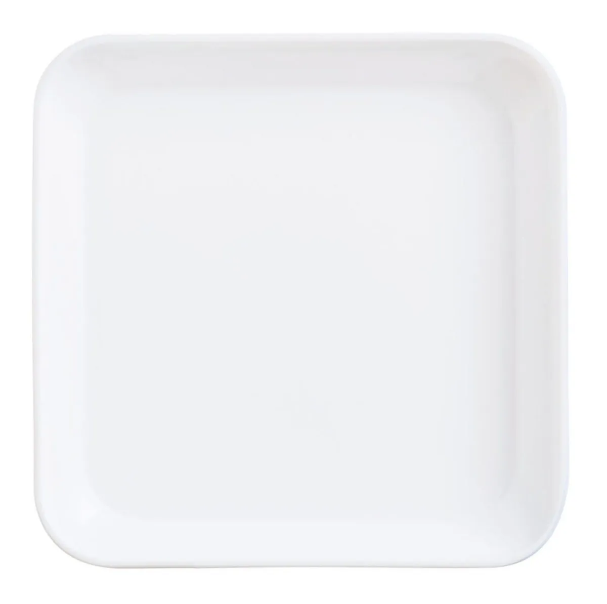 ARCOROC Assiette carré blanc verre opal 20x20 cm Restaurant Outlet