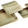 PRO.MUNDI Assiette carré bois 22x22x2 cm Oxstal (100 pièces) Clearance