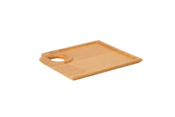 EARTH ESSENTIALS Assiette cocktail bois 18x15x0,8 cm Oxstal (40 pièces) Discount