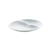 Assiette à compartiments blanc porcelaine 19,5x20,5 cm Shell - COOKPLAY Sale