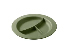 SAINT ROMAIN Assiette à 3 compartiments rond vert fibre végétale Ø 23,5 cm Liliroc Sale