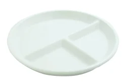 enova Assiette à compartiments rond blanc porcelaine culinaire Ø 23 cm Regithermie Hot