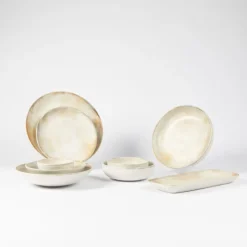 Assiette coupe creuse beige grès émaillé Ø 17 cm Sahara - ACCOLADE Clearance