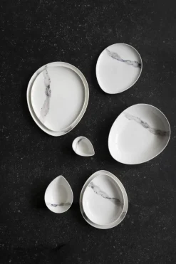 Assiette coupe creuse blanc porcelaine Ø 23 cm Silk - ACCOLADE Sale