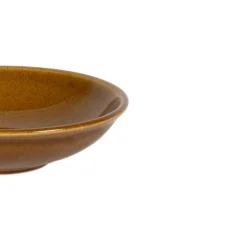 ESSENTIALS COLLECTION Assiette coupe creuse caramel grès renforcé Ø 18 cm Twist Clearance