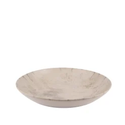 ACCOLADE Assiette coupe creuse gris grès émaillé Ø 22 cm Sirocco Outlet