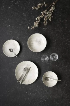 ACCOLADE Assiette coupe creuse gris grès émaillé Ø 22 cm Sirocco Outlet
